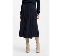 BOSS Gonna a pieghe dalla linea svasata in misto lana - Style Vendra, 50553929 Blu scuro 40