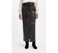 BOSS Gonna a tubino lunga in similpelle con cintura a cravatta - Style C_Vacaro, 50552363 Grigio scuro 38