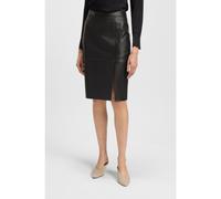 BOSS Gonna a tubino slim fit in pelle - Style Setora, 50489116 Nero 46