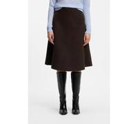 BOSS Gonna dalla linea svasata in misto lana - Style Vukina_DF, 50568799 Marrone scuro 38