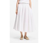 BOSS Gonna dalla linea svasata in popeline di cotone - Style Valie, 50565413 Bianco 48