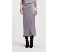 BOSS Gonna lunga a portafoglio in satin con rifinitura in pizzo - Style C_Vlace, 50548389 Luce viola 36