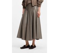 BOSS Gonna midi in pelle con silhouette a campana - Style Sesola, 50568642 Tortora 46