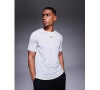 BOSS Green - Active - T-shirt slim fit grigio chiaro con logo piccolo al centro 2XL