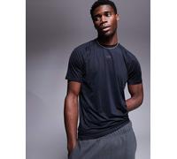 BOSS Green - Active - T-shirt slim nera con logo centrale piccolo-Nero M