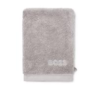 BOSS Guanto da bagno in cotone egeo color argento con logo tono su tono - Style LOFT SilverN Mitt 015021, MITT-1013441 Argento ONESI