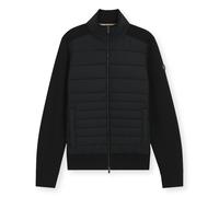 BOSS H-Facente Giubbotto Uomo Nero Maglia Imbottito Cotone Lana Zip 50570636