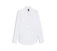 BOSS Camicia formale slim fit in popeline di cotone elasticizzato facile da stirare - Style H-HANK-TUX3-DC-224, 50480070 Bianco 42