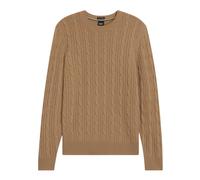 Boss - H-Hetico Cable Knit Sweater - - Knitwear - Uomo - Beige - L