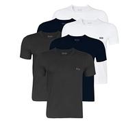 BOSS Hugo 50325887 - T-shirt da uomo con scollo rotondo, - 961 bianco/blu navy/grigio, L