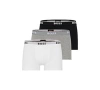 Boss Hugo - Costume da Bagno da Uomo, Confezione da 3, Bianco/Grigio/Nero, S