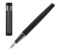 BOSS Hugo Loop Bauhaus Black - exclusieve vulpen van aluminium en messing - hoog
