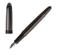 BOSS HUGO Penna stilografica ICON Grey. Penna stilografica grigia, verde, di alta qualità ed elegante con ricarica con punta M.