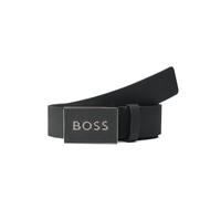 Boss Cintura Icon in pelle 95 cm grigio