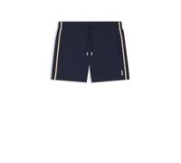 BOSS Boxer da mare con righe tipiche del marchio e logo - Style Iconic, 50491594 Blu scuro M