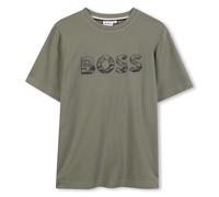 Boss J52358 Maglietta da Ragazzo, Verde Lime, 12 Anni