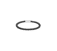 BOSS Jewelry Braccialetto di Perline da Uomo Collezione SPHERE BEADS in Acciaio Inossidabile con Perle in Onice o in Ematite Grigia
