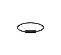 BOSS Jewelry Braccialetto in filo metallico da uomo Collezione ALEK in Acciaio Inossidabile, Nero (Black), Taglia Unica