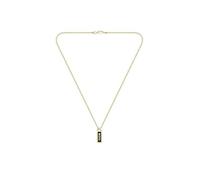 BOSS Jewelry Collana a Catena da Uomo Collezione KASSY EMBLEM in Oro Giallo con un Pendente in Smalto Nero - 1580678, oro