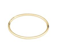 BOSS Jewelry Collana, Braccialetto Rigido e Orecchini a Cerchio da Donna Collezione LIVE in Acciaio Inossidabile color Oro Giallo con un Charm