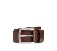 BOSS Cintura in pelle italiana con fibbia con logo inciso - Style Jor-V_Sz40, 50471321 Marrone scuro 115