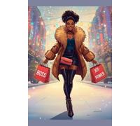 Boss, Joy & Power Holiday Shopping Journal - Stylish Christmas Notebook for Women | Empowering Gift for Black Women | 120 Lined Pages | Winter Fashion Journaling Book