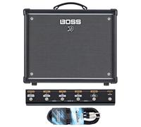 Boss Katana 50 EX Gen 3 - Amplificatore per chitarra Combo con interruttore a pedale GA-FC EX e cavo jack keepdrum