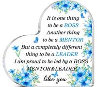 Boss Lady Regali per donne uomini Acrilico Apprezzare Placca Dipendente Apprezzamento Regali Addio Pensione Addio Boss'day Regalo per colleghi Lady Staff Manager Leader Office Decor