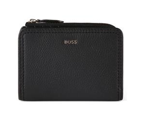Boss Lenah Portafoglio Vera Pelle 13 cm nero