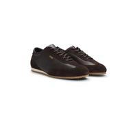 BOSS Sneakers in pelle con rifiniture in pelle scamosciata - Style Lineor_Lowp_sdtb, 50568463 Marrone scuro 44
