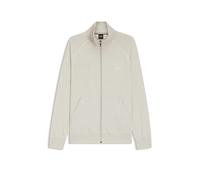 BOSS Giubbotto con zip in cotone elasticizzato con logo ricamato - Style Mix&Match Jacket Z, 50515307 Grigio chiaro L