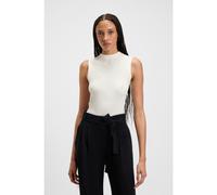 BOSS Maglia a coste con collo a lupetto - Style Feskies, 50473237 Bianco S