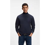 BOSS Maglia a maniche lunghe in cotone con collo a lupetto - Style Te_Shadows, 50569457 Blu scuro L