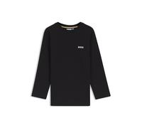 BOSS Maglia a maniche lunghe per bambini in cotone con logo stampato - Style J52364/09B04A, J52364 Nero 102