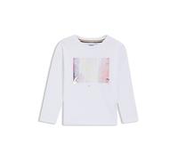 BOSS Maglia a maniche lunghe per bambini in cotone elasticizzato con grafica stampata - Style J52421/10P04A, J52421 Bianco 114
