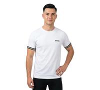 BOSS Active T-shirt slim fit con goffratura a pallina da tennis - Style TS_TOC Serve 2, 50559207 Bianco XL