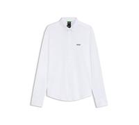 BOSS Camicia resistente alle rughe in jersey di cotone elasticizzato - Style ST_Motion L, 50555946 Bianco L