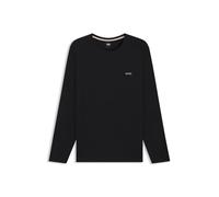 Hugo Boss Maglietta 'Mix&Match' maniche lunghe cotone elasticizzato logo ricamato Nero M