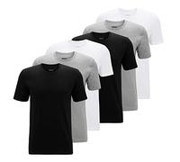 BOSS Maglietta da uomo RN 3P Classic Set di tre magliette in cotone con logo ricamato, L