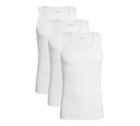 BOSS Canotte in cotone con loghi ricamati in confezione da tre - Style TankTop3P RibClassic, 50542132 Bianco XL