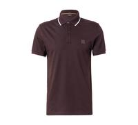 BOSS Maglietta 'Passertip' marrone scuro / bianco Uomo BOSS XXL marrone scuro / bianco