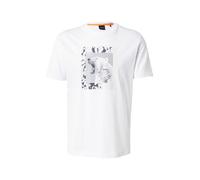 BOSS T-shirt in jersey di cotone con grafica animalier - Style Te_lupo, 50554615 Bianco XL