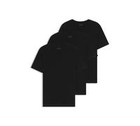 BOSS Magliette intime con scollo a V in cotone in confezione da tre - Style TShirtVN 3P Classic, 50475285 Nero M