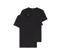 BOSS Magliette intime in cotone elasticizzato in confezione da due - Style TShirtRN 2P Modern, 50475276 Nero S