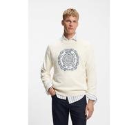 BOSS Maglione con lavorazione slub-yarn con logo con stemma a intarsio - Style Kerbert, 50555867 Colore neutro L