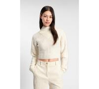 BOSS Maglione corto in misto lana con collo doppiato - Style Fisura, 50547903 Bianco XL
