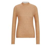 BOSS Maglione da equitazione in morbida maglia effetto bicolore - Style MAY SOFTKNIT TURTLENECK, B4W1002 Beige L