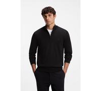 BOSS Maglione in cotone con collo a zip - Style Padro-L, 50516914 Nero L