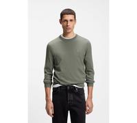 BOSS Maglione in cotone e cashmere con etichetta con logo - Style Kanovano_S, 50527583 Grigio M