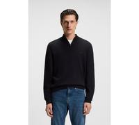 BOSS Maglione in cotone lavorato con zip corta - Style Padro-L, 50516914 Blu scuro L